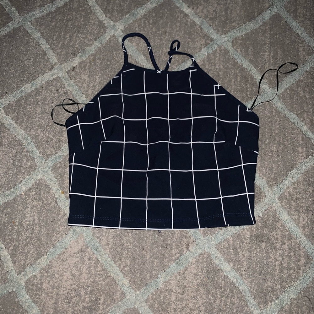 Like plaid crop top